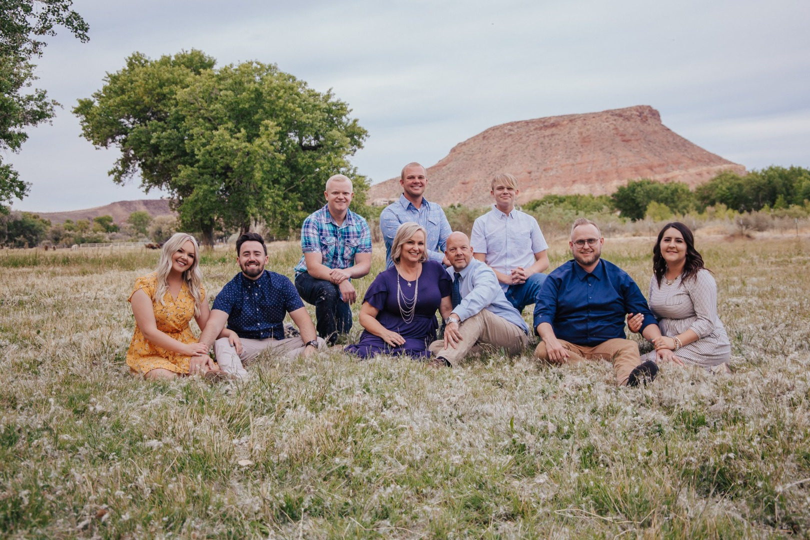 Patrick Huley with his family in Southern Utah